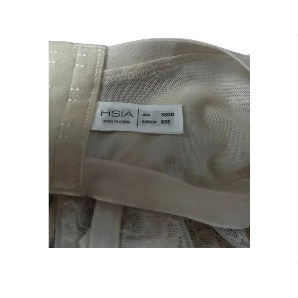 Hsai 2 Pack Enchante Minimizer Floral Lace Underwire Unpadded Bras 38DD New